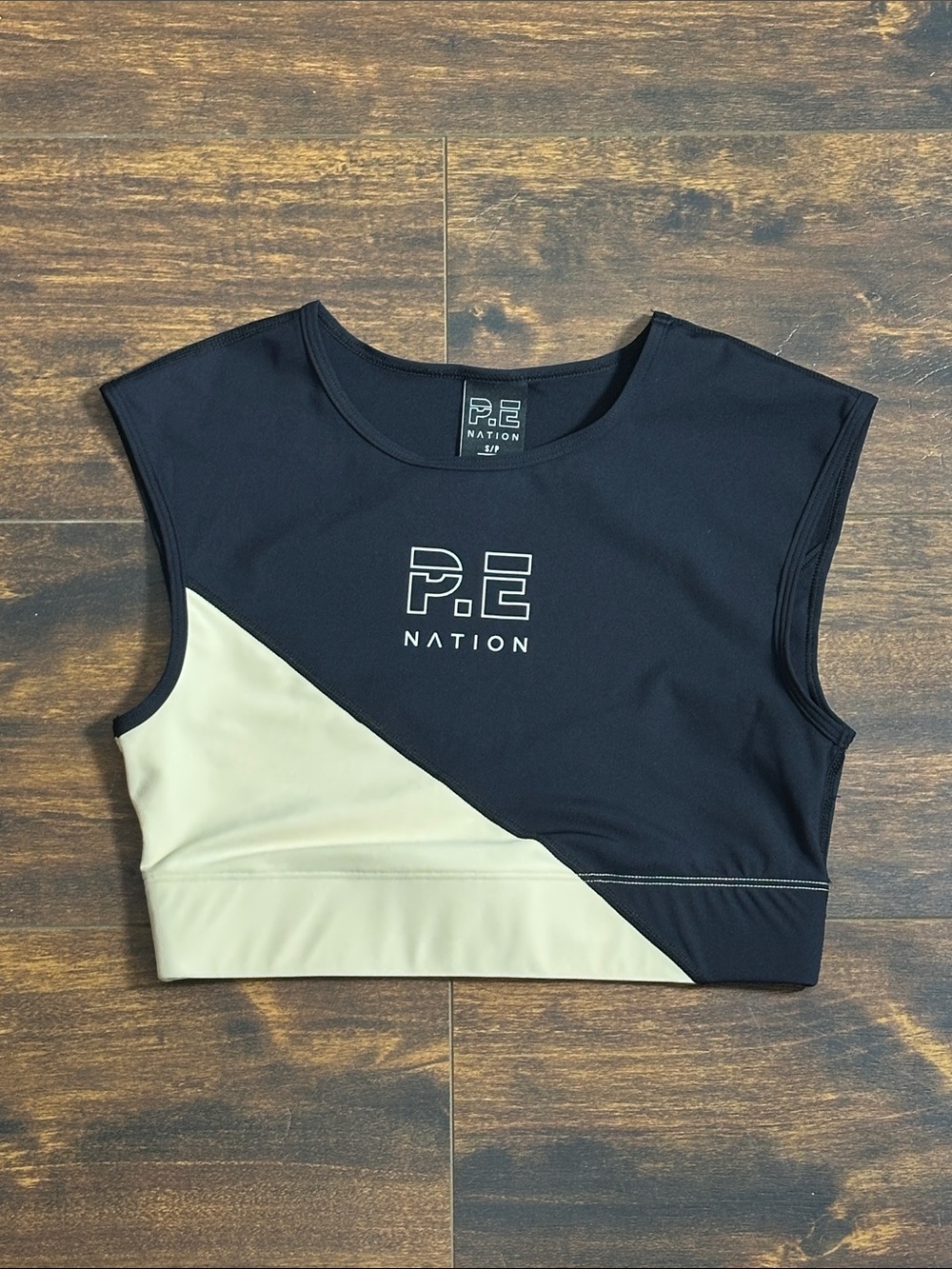 P.E Nation Colorblock Crop Tank S 🖤🤍